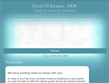 Tablet Screenshot of dmkramerdds.com